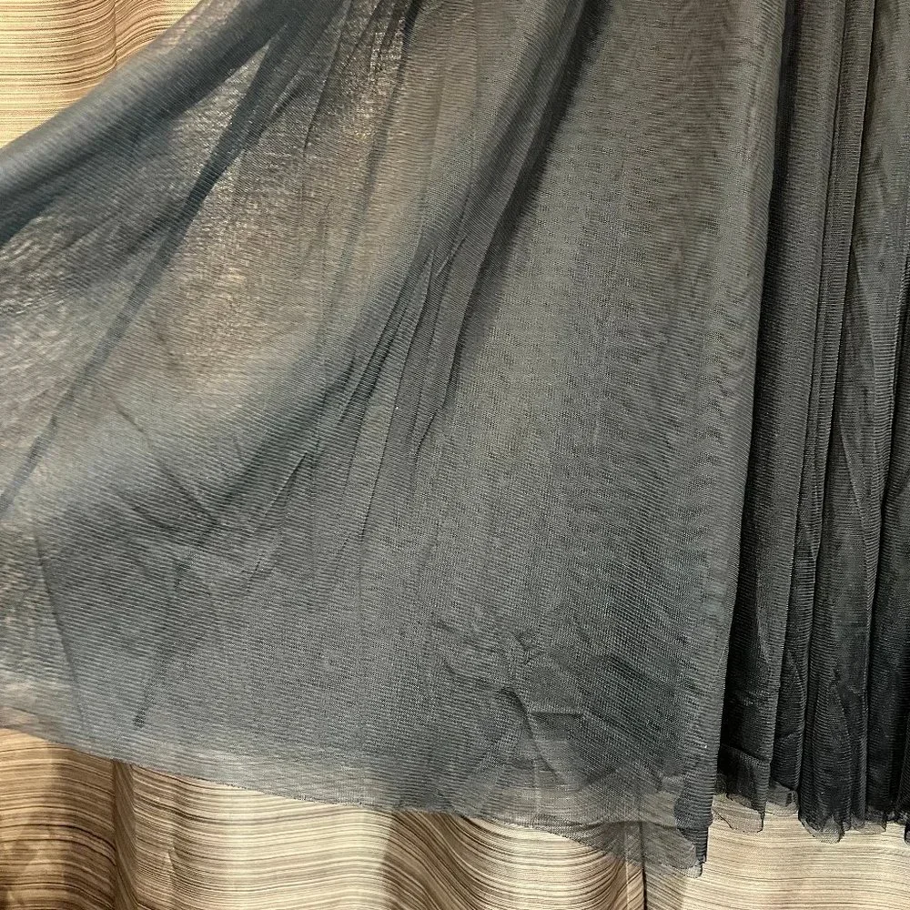 Anthropologie Sheer Tulle Maxi Skirt Sz M - Picture 4 of 8